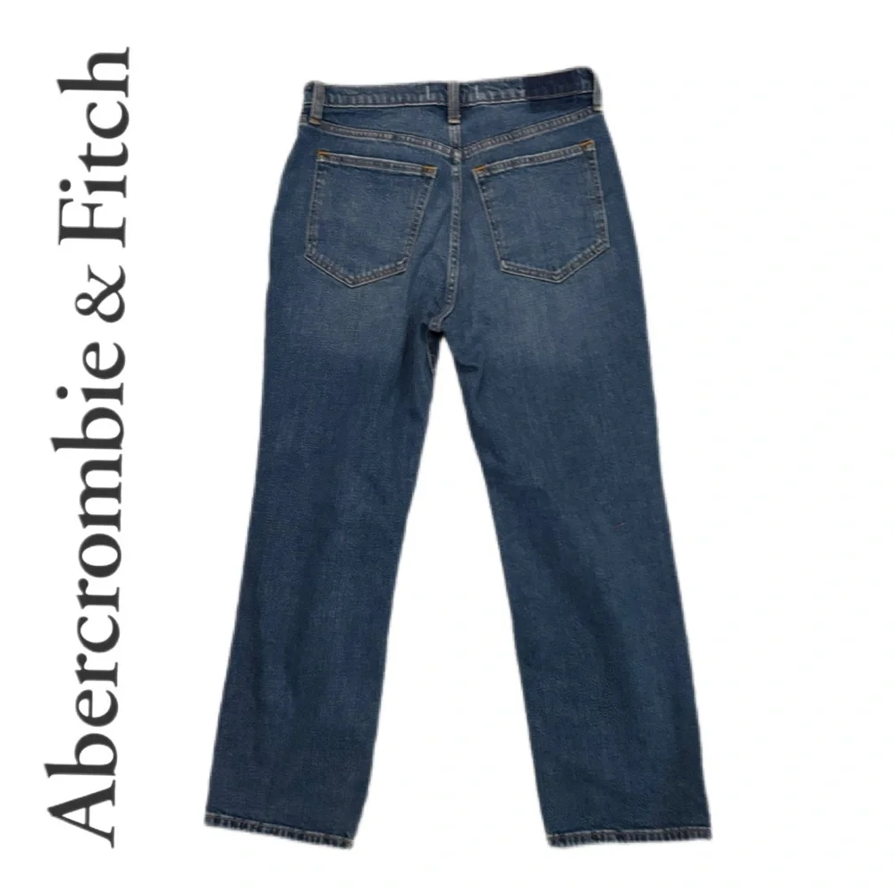Abercrombie & Fitch The Ankle Straight Ultra High Rise Distressed Jeans 28/ 6S - Picture 13 of 16